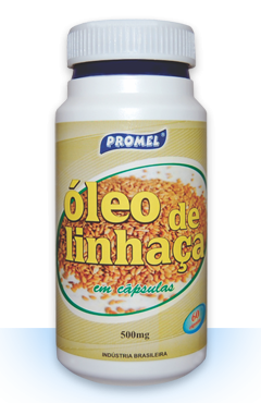 ÓLEO DE LINHAÇA – 60 cápsulas 500mg – Promel – Regulariza os